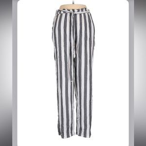 American Eagle striped linen flowy pants